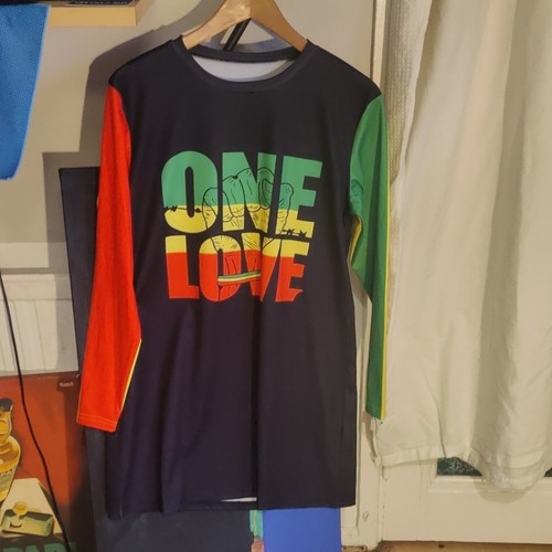 Men one love rasta graphic - one,