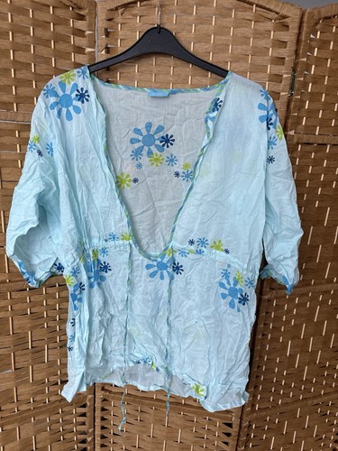 Ladies blue wahoo short - blue, sleeve