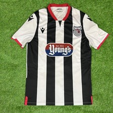 Grimsby Town 2021/2022 Home Football Shirt- Macron- Size Large