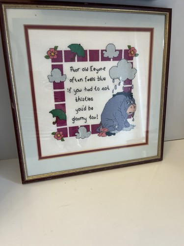 Disney eeyore vintage - vintage, framed