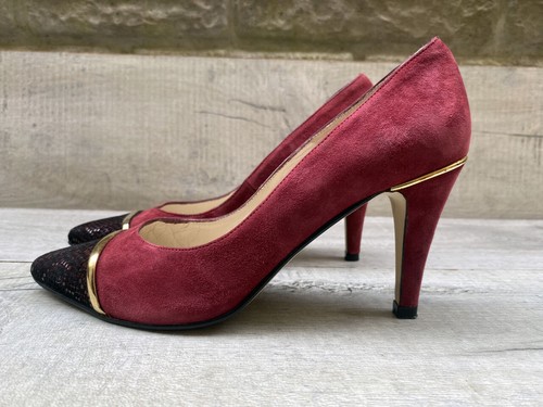 Espana burgandy suede snake - hb,
