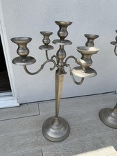 2 X 80 Cm High Floor Candelabras Holds 5 Candles Used