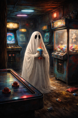 Ghost retro arcade gaming - in,