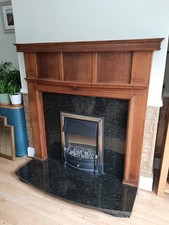 Oak Fire Surround Art Deco
