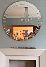 Contemporary Large Round Decorative Mirror