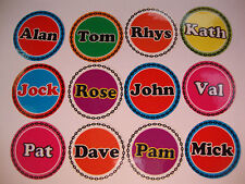  16 LAWN BOWLS STICKERS 1"