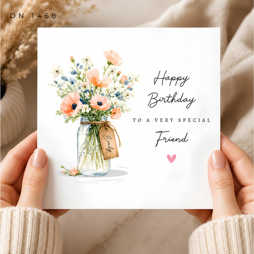 Birthday card for friend - for,