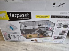 Hamster Cage MULTIPLA MEDIUM Ferplast Animal Pet Home with Accessories & Tubing