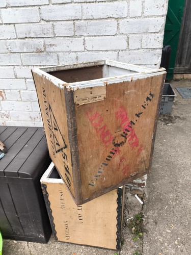 Vintage tea chest storage - tea,
