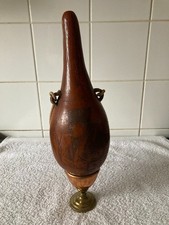 Carved French NAPOLEON BONAPARTE Napoleonic Carved Gourd Bottle 24cm Tall Signed