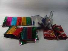 Vintage Christmas Foil Wall  Fringed Garlands & other foil / paper hanging etc .