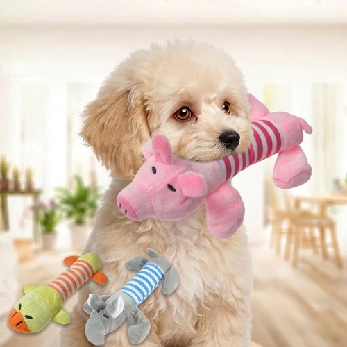 Interactive dog plush chew - chew, toy