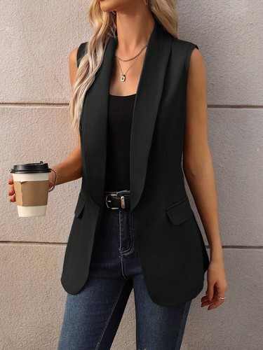 Womens sleeveless tunic open - sleeveless,