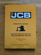 JCB 8040/ 8055 Operators Manual 