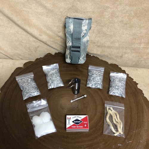 Military pouch firestarter lot - military,
