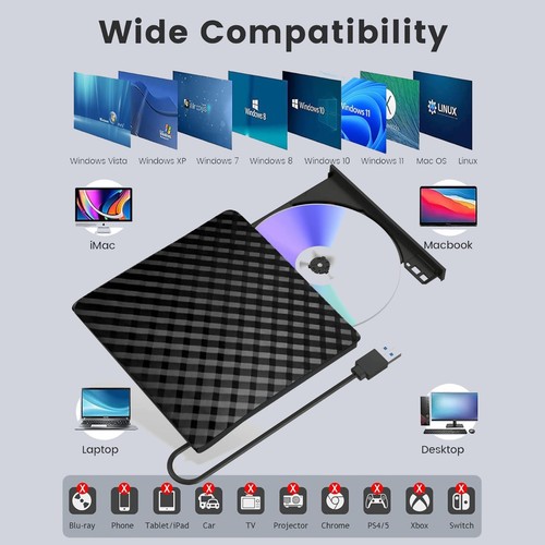 External dvd drive for - cd,