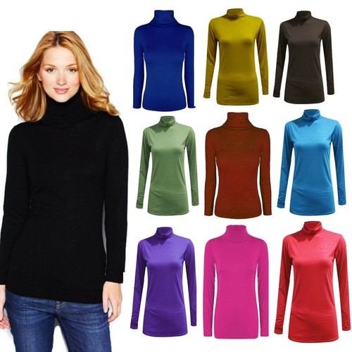 Ladies women polo neck - , roll