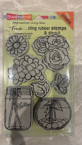 Stampendous fran bouquet jar - fran's,