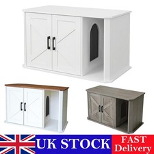 Wood Indoor Cat Litter Box Cat