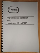 Triumph x75 hurricane parts - triumph,