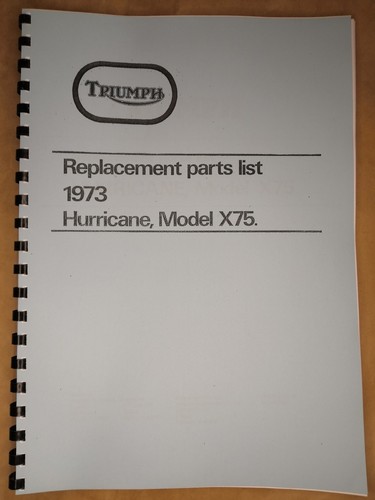 Triumph x75 hurricane parts - triumph,
