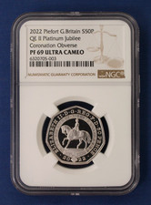 2022 Silver Piedfort Proof 50p