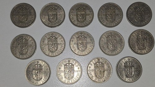 Set shilling elizabeth - x,