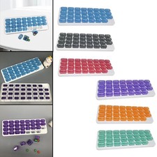 Pill Organizer 31 Days Monthly cod Liver Oil Vitamins Storage W/ Compartments