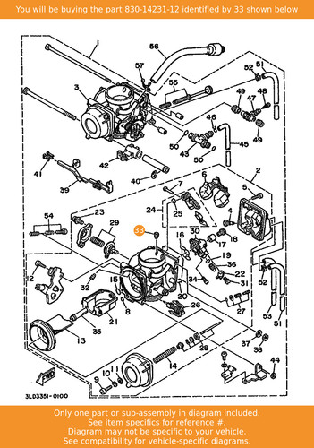 Yamaha jet main 830 14231 - main,, 830-14231-12