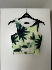 Missguided Palm Tree Two Piece Women's Size 8 New