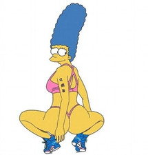 Marge Simpson Sexy-Sticker