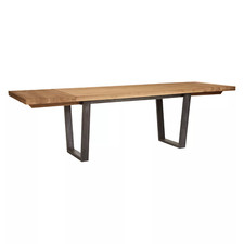John Lewis Calia Solid Oak Rustic 6-10 Seater Ext Table, Oak RRP £999 AA