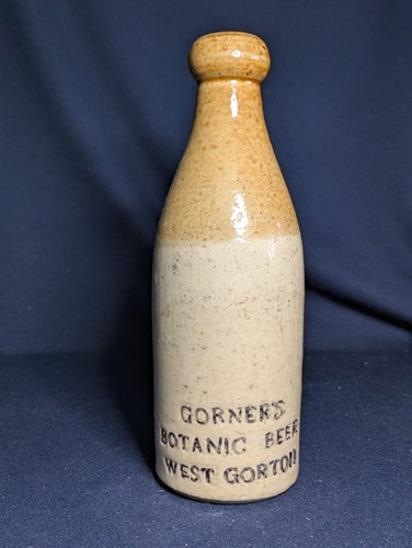 Stoneware ginger beer bottle - ginger,
