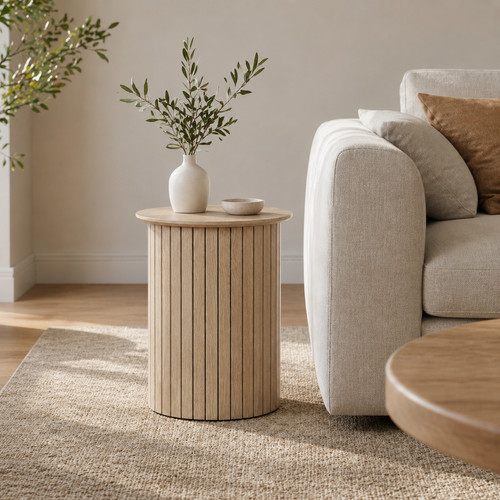 Oak effect round - ,
