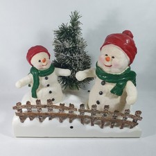 Vintage Kurt Adler Double Dancing Singing Rubber Frosty The Snowman Fibre Optic