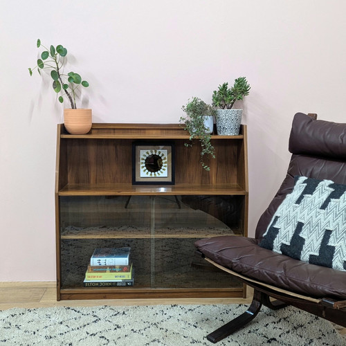 Midcentury walnut glazed - midcentury,