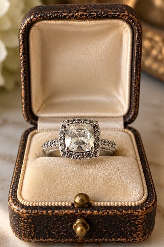 Tacori diamonique cushion - iv,