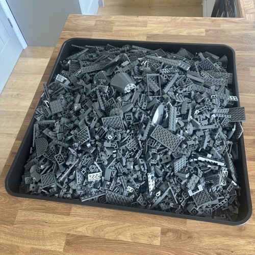 5kg dark grey lego pieces - dark,