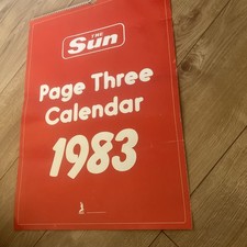 The Sun Page 3 Girls Calendar 1983 -Sian Adey Jones,Janine Andrews,Linda Lusardi