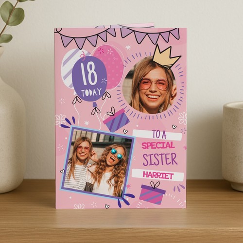 Personalised photo upload pink - personalised,
