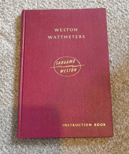 Sangamo weston wattmeters - weston,