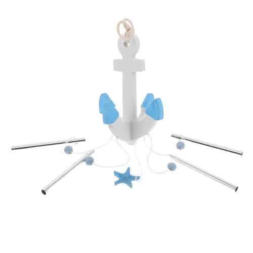 Wooden anchor decoration wind - ,
