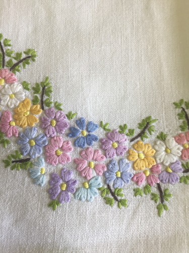 Vintage hand embroidered irish - vintage,