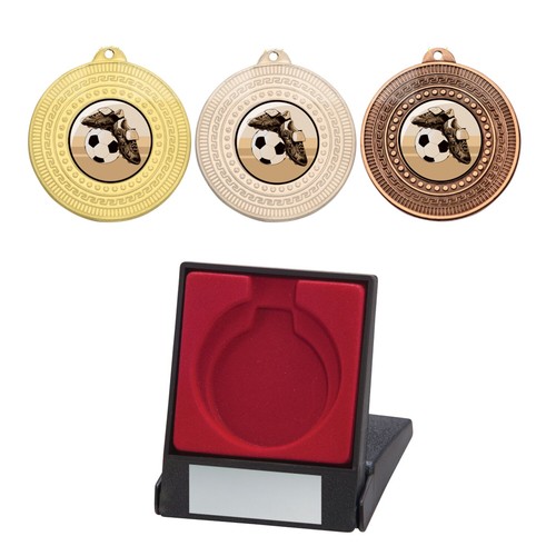 Boxed medals gold - boxed,