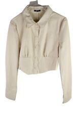 BERSHKA Beige Faux Leather
