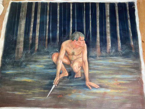 Large oil painting canvas - oil,