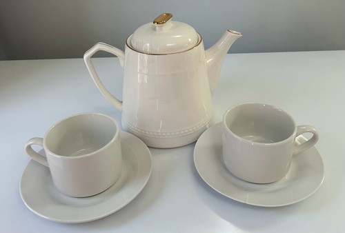 White ceramic teapot - ceramic, new