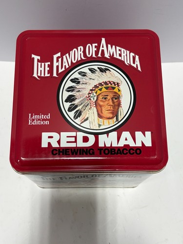 Red man chewing tobacco - red,