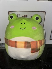Squishmallows 12” Wendy Green Frog with Plaid Scarf Plush Soft Toy 30cm with tag