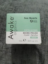 Awake Organics Sea Quartz Exfoliating Micro Polish Crystal & Spirulina 55ml